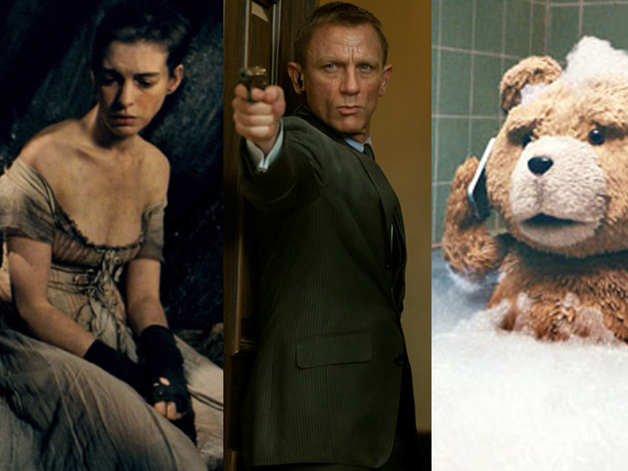 As apresentações musicais vão ser com músicas dos filmes <i>Ted</i>, <i>Os Miseráveis</i> e <i>007</i>